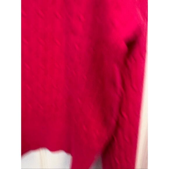Hot Pink Cable Knit Sweater - Picture 3 of 5